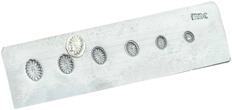 Cascading Oval Concho Shot Plate
