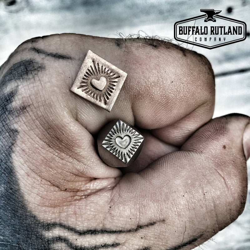 Heart Ray Metal Stamp