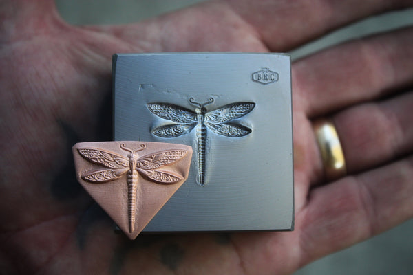 Decorative Dragonfly Impression Die
