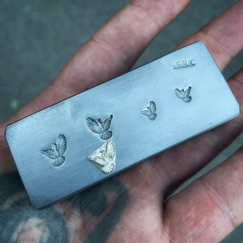 Matching Doves Shot Plate